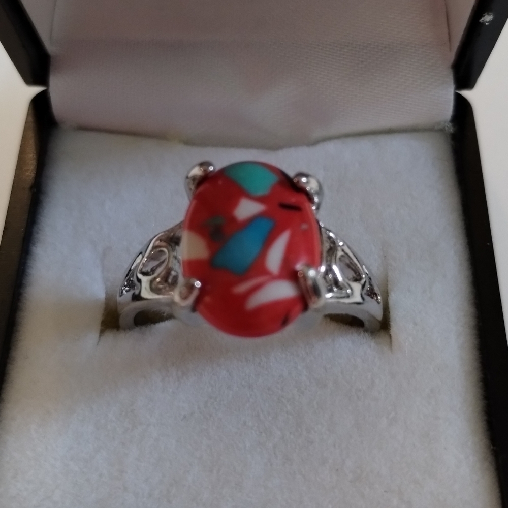 New size 9 women's multi colored ring